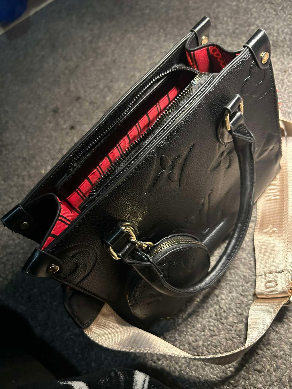 Black Leather Purse