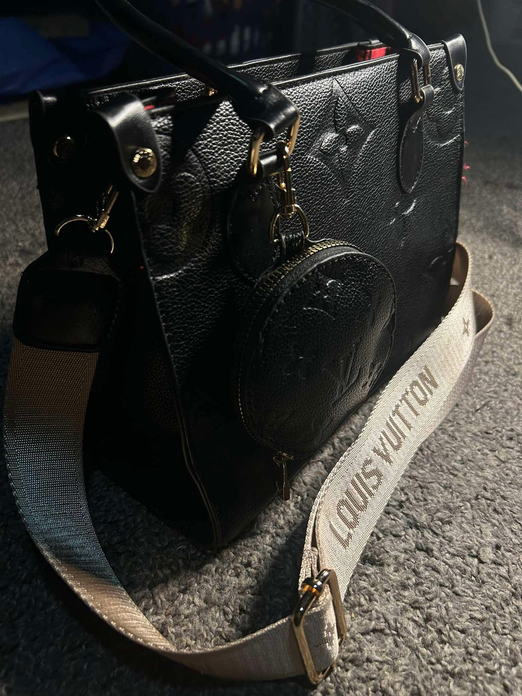 Black Leather Purse